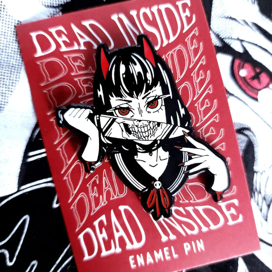 Dead Inside Enamel Pin